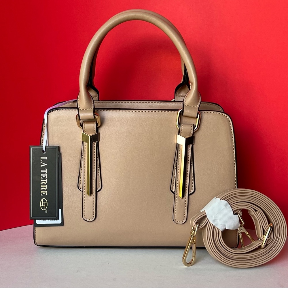 La Terre Beige Crossbody Bag